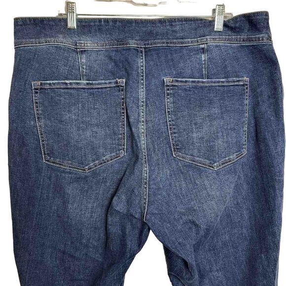 New Lane Bryant High Rise Rhinestone Hem Detail Jegging Jean Size 22 - Picture 10 of 12